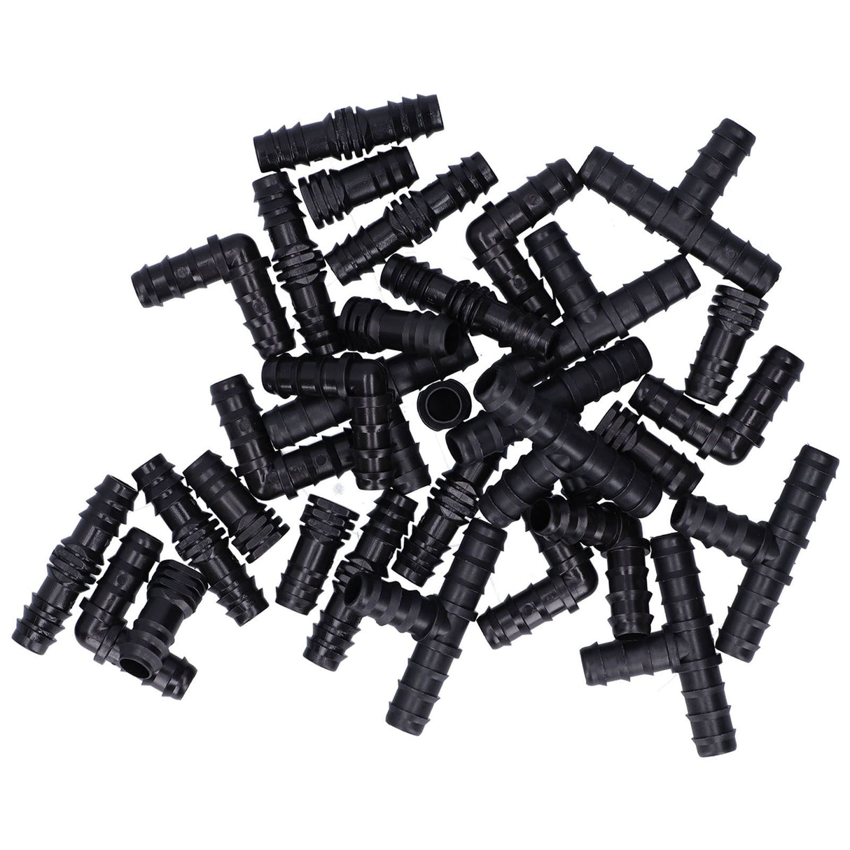 32Pcs/Set Drip Irrigation Tees Connectors Kit 1/2 Tubing Set Garden Greenhouse Sprinkler System