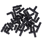 32Pcs/Set Drip Irrigation Tees Connectors Kit 1/2 Tubing Set Garden Greenhouse Sprinkler System