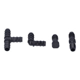 32Pcs/Set Drip Irrigation Tees Connectors Kit 1/2 Tubing Set Garden Greenhouse Sprinkler System - 45-Degree Angle