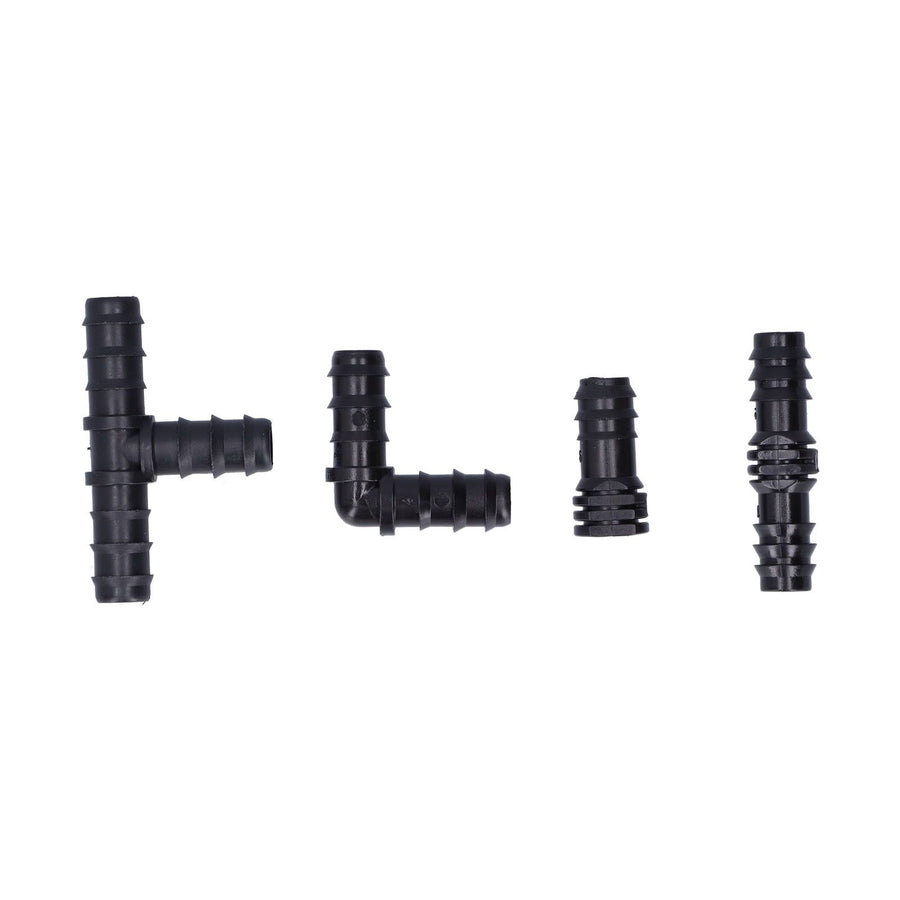 32Pcs/Set Drip Irrigation Tees Connectors Kit 1/2 Tubing Set Garden Greenhouse Sprinkler System