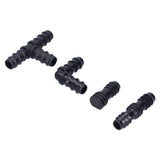 32Pcs/Set Drip Irrigation Tees Connectors Kit 1/2 Tubing Set Garden Greenhouse Sprinkler System