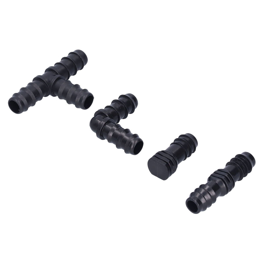 32Pcs/Set Drip Irrigation Tees Connectors Kit 1/2 Tubing Set Garden Greenhouse Sprinkler System
