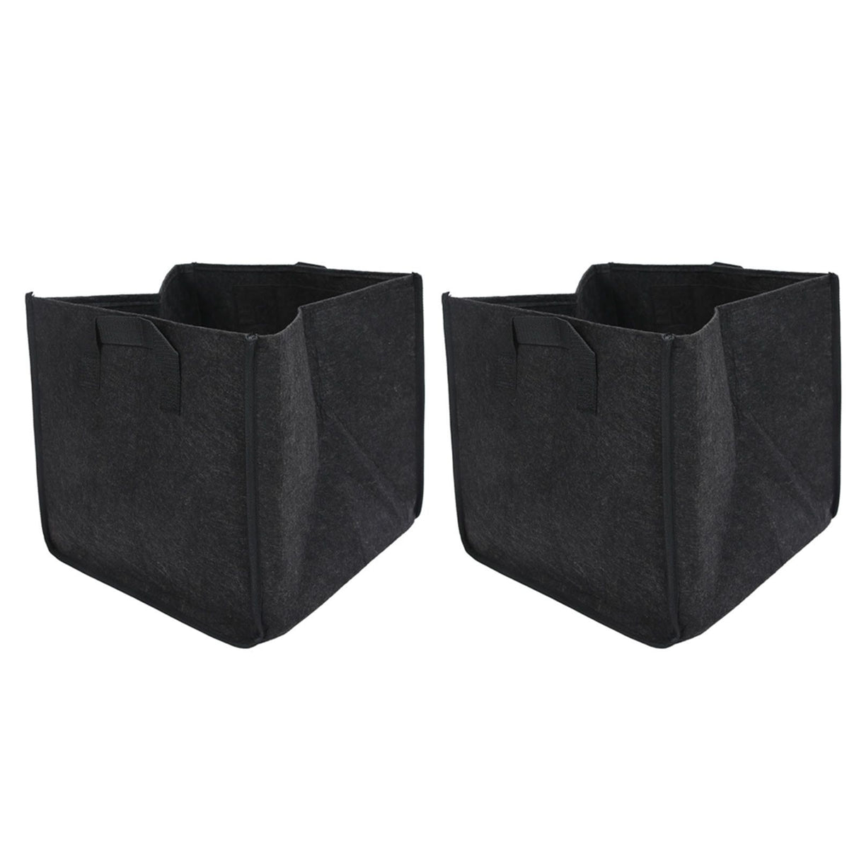 2PCS Plant Grow Bags Felt Vegetable Growing Pots with Handles Flower Planting Bed15Gallon 35x35x35cm