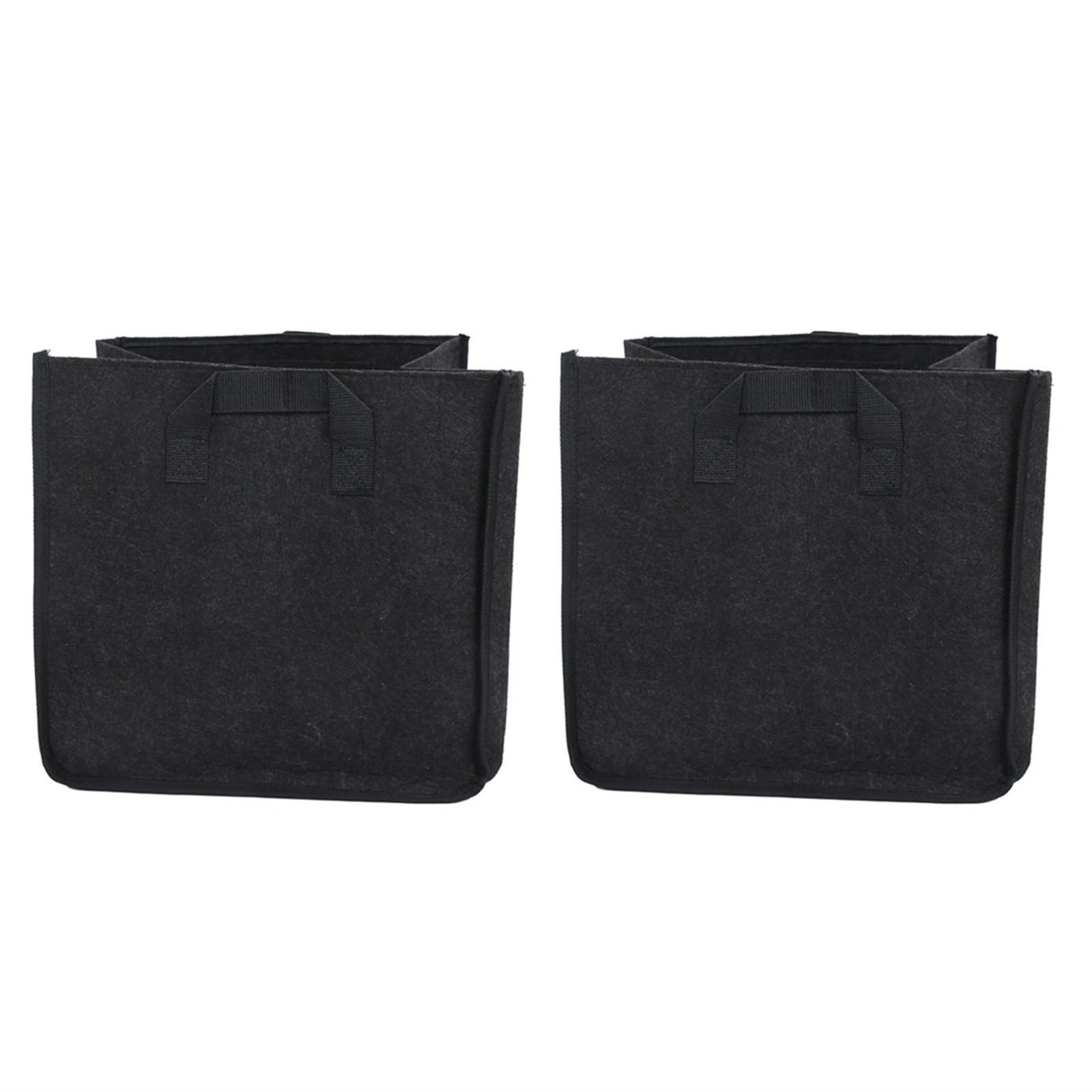 2PCS Plant Grow Bags Felt Vegetable Growing Pots with Handles Flower Planting Bed15Gallon 35x35x35cm