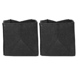2PCS Plant Grow Bags Felt Vegetable Growing Pots with Handles Flower Planting Bed15Gallon 35x35x35cm