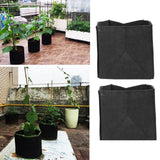 2PCS Plant Grow Bags Felt Vegetable Growing Pots with Handles Flower Planting Bed15Gallon 35x35x35cm - Extra Image