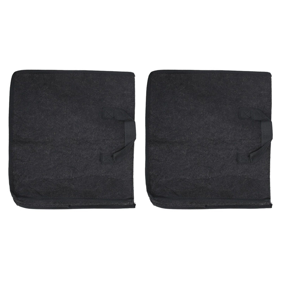 2PCS Plant Grow Bags Felt Vegetable Growing Pots with Handles Flower Planting Bed25Gallon 45x45x45cm