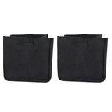 2PCS Plant Grow Bags Felt Vegetable Growing Pots with Handles Flower Planting Bed25Gallon 45x45x45cm - Low Angle