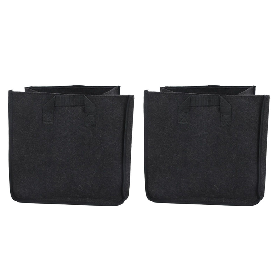 2PCS Plant Grow Bags Felt Vegetable Growing Pots with Handles Flower Planting Bed25Gallon 45x45x45cm