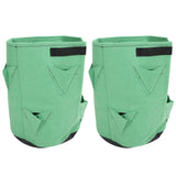 2Pcs 8‑Pockets Strawberry Planting Bag Flower and Vegetable Planting Buckets for Gardening