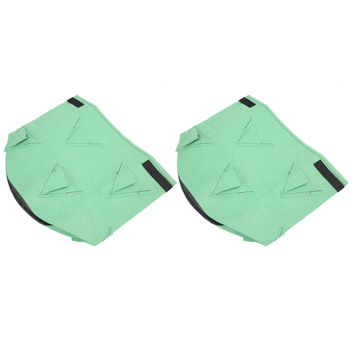 2Pcs 8‑Pockets Strawberry Planting Bag Flower and Vegetable Planting Buckets for Gardening
