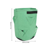 2Pcs 8‑Pockets Strawberry Planting Bag Flower and Vegetable Planting Buckets for Gardening