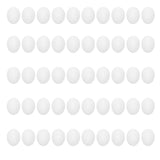 50pcs Plastic Fake Pigeon Egg Solid Fake Egg Simulation Hatching Breeding Supplies for Birds