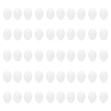 50pcs Plastic Fake Pigeon Egg Solid Fake Egg Simulation Hatching Breeding Supplies for Birds - Side View