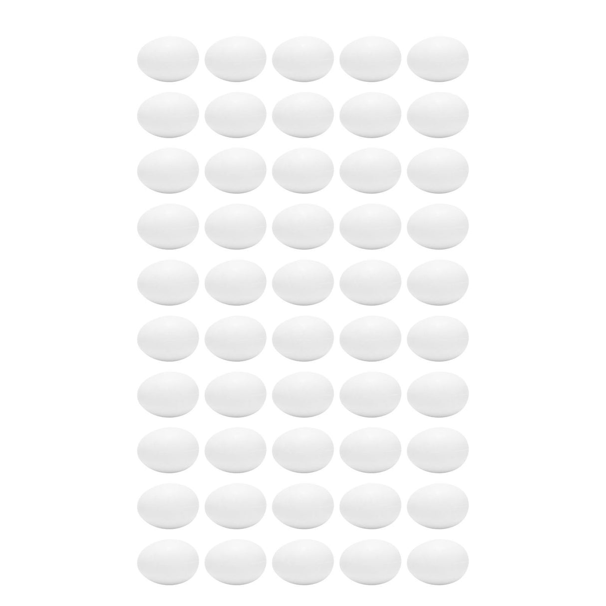 50pcs Plastic Fake Pigeon Egg Solid Fake Egg Simulation Hatching Breeding Supplies for Birds