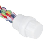 2Pcs Bird Stand Rope with Bell Colorful Hanging Cotton Rope Parrots Climbing Bar Toys - Extra Image