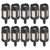 10Pcs Fuel Filters Set Chainsaw Accessories Replacement Spare Parts Fit for Husqvarna - 45-Degree Angle