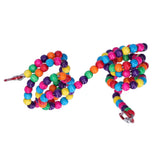 Bird Standing Rope Flexible Colorful Swing Cage Hanging Chewing Climbing Toys Supplies - Extra Image