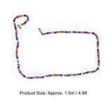 Bird Standing Rope Flexible Colorful Swing Cage Hanging Chewing Climbing Toys Supplies