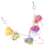 Sand Paper String Colorful Bird Toy Hanging Pet Cage Decor Biting Chewing Toy Bird Supplies - Extra Image