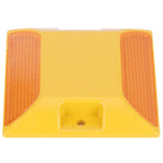 6PCS Double Yellow Plastic Road Reflectors Street Pavement Driveway Stud Markers
