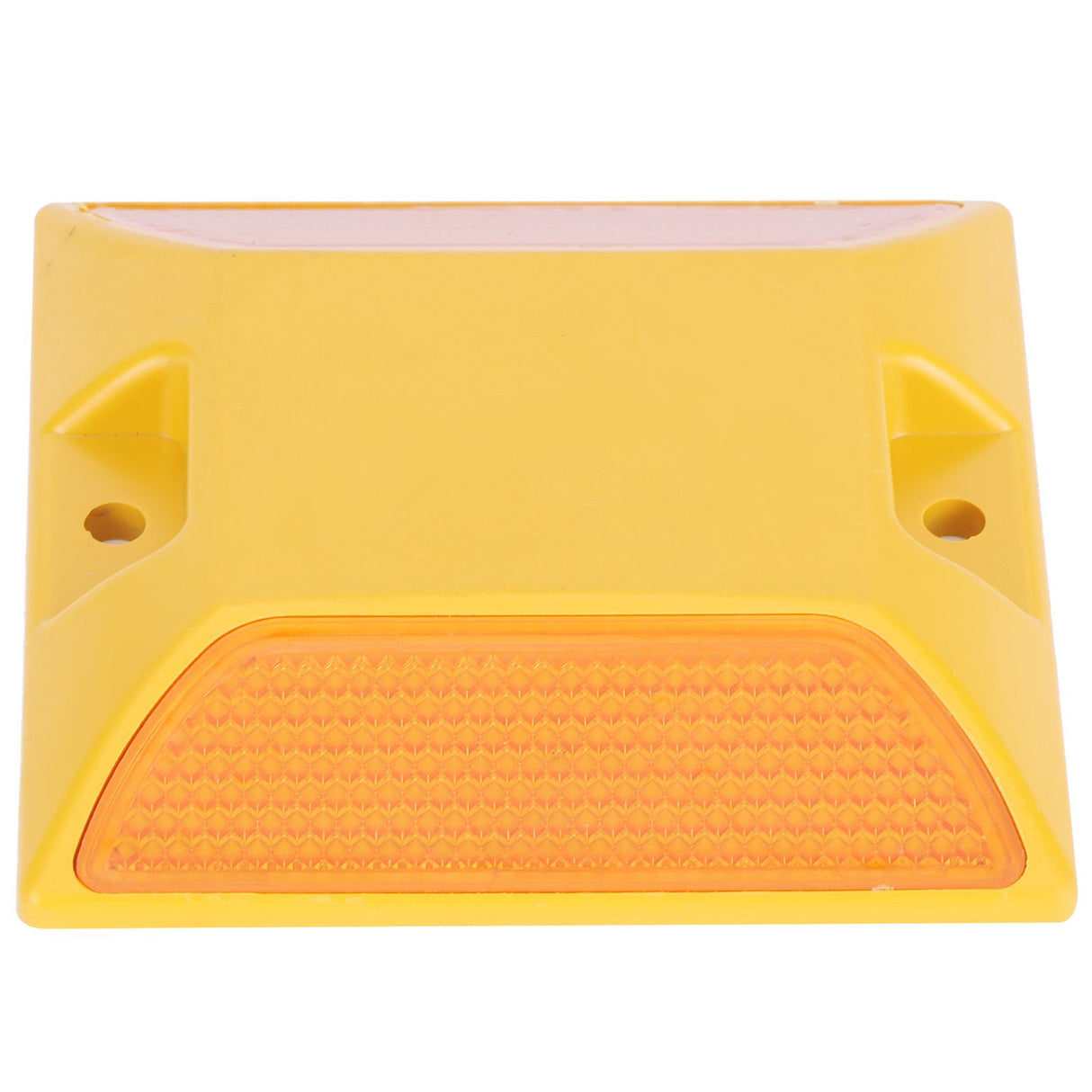6PCS Double Yellow Plastic Road Reflectors Street Pavement Driveway Stud Markers