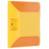 6PCS Double Yellow Plastic Road Reflectors Street Pavement Driveway Stud Markers