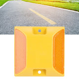 6PCS Double Yellow Plastic Road Reflectors Street Pavement Driveway Stud Markers - Extra Image
