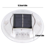 Round LED Solar Light IP68 Waterproof Induction Lamp for Garden Landscape Pathway Driveway