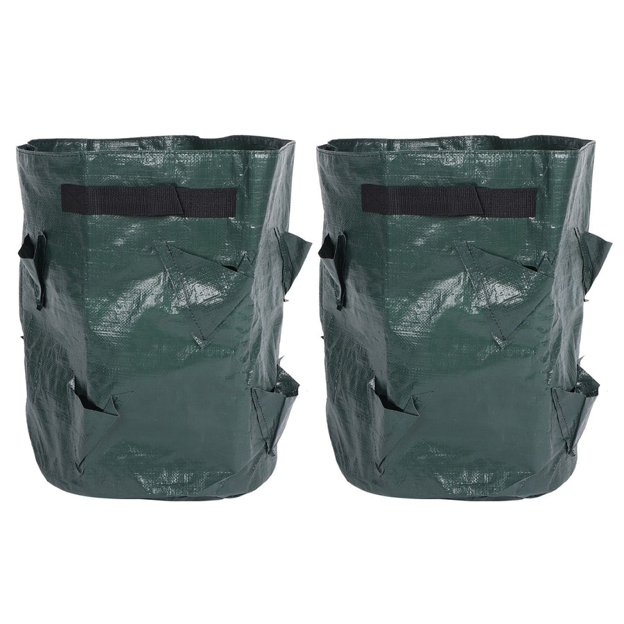 2PCS 10 Gallon Strawberry Planter Growing Bags Container with 8 Pocket for Indoor Outdoor
