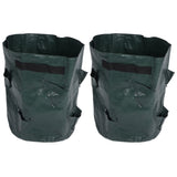 2PCS 10 Gallon Strawberry Planter Growing Bags Container with 8 Pocket for Indoor Outdoor