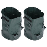 2PCS 10 Gallon Strawberry Planter Growing Bags Container with 8 Pocket for Indoor Outdoor - Side View