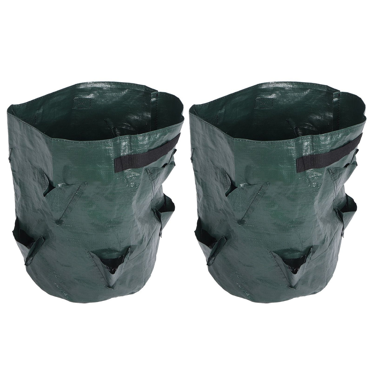 2PCS 10 Gallon Strawberry Planter Growing Bags Container with 8 Pocket for Indoor Outdoor