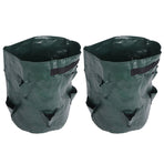 2PCS 10 Gallon Strawberry Planter Growing Bags Container with 8 Pocket for Indoor Outdoor