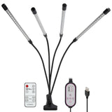 5V 40W LED Grow Light USB 4 Tube Full Spectrum Fill Light with Cip for Indoor Plants