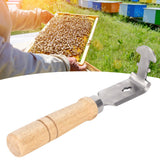 Beehive Frame Cleaning Shovel with Wood Handle Stainless Steel Scraper Cleaner Supply