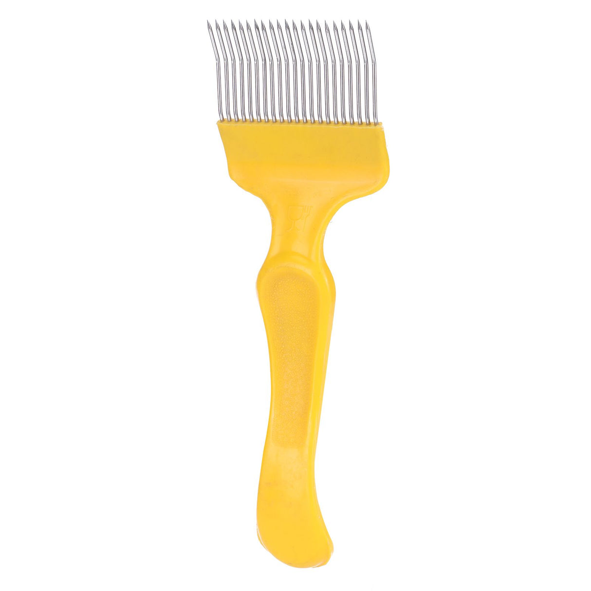 21 Tines Honey Cutter Non Slip Stainless Steel Beekeeping Honey Uncapping Fork Yellow