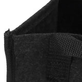 3Pcs Plant Growing Bag with Handles Black Square Felt Garden Vegetable Grow Container19.5x19.5x20cm