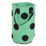12 Holes Strawberry Planter Bag with Handles Portable Felt Plant Growing Bag for GardenGreen 20x35cm