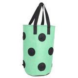 12 Holes Strawberry Planter Bag with Handles Portable Felt Plant Growing Bag for GardenGreen 20x35cm
