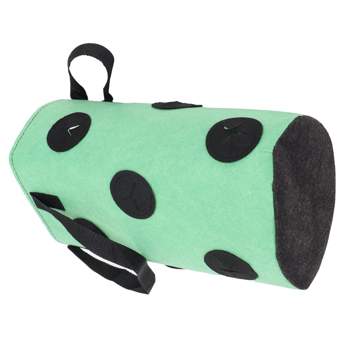 12 Holes Strawberry Planter Bag with Handles Portable Felt Plant Growing Bag for GardenGreen 20x35cm