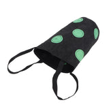 12 Holes Strawberry Planter Bag with Handles Portable Felt Plant Growing Bag for GardenBlack 20x35cm