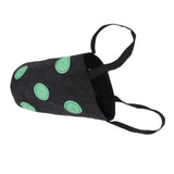 12 Holes Strawberry Planter Bag with Handles Portable Felt Plant Growing Bag for GardenBlack 20x35cm - Extra Image