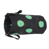 12 Holes Strawberry Planter Bag with Handles Portable Felt Plant Growing Bag for GardenBlack 20x35cm