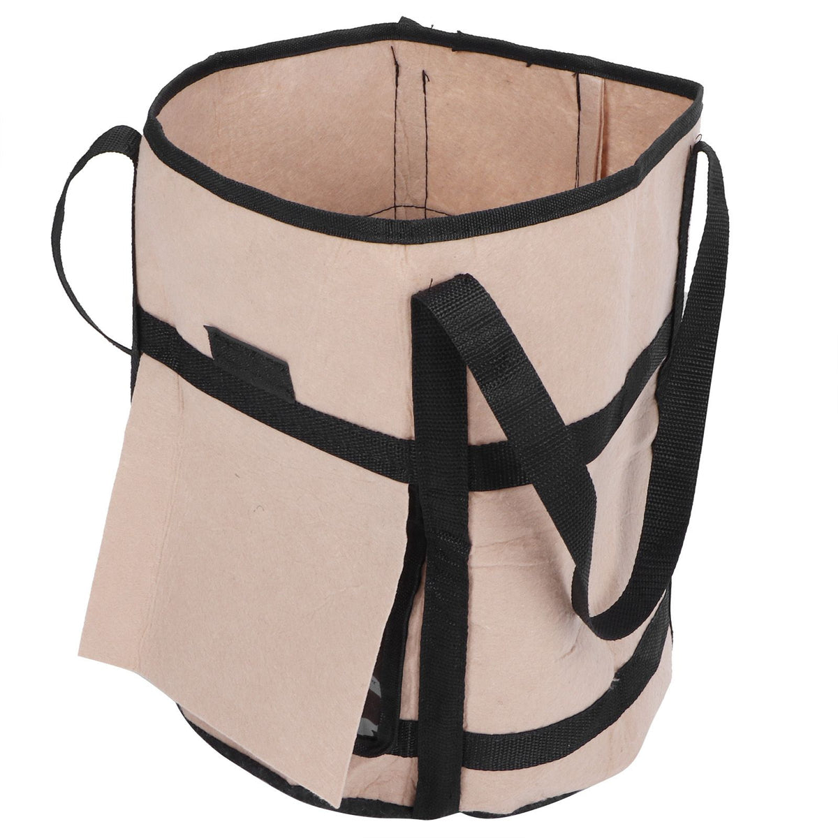 Potato Grow Bags Felt Fabric Plant Planting Bag Fruit Vegetable Planter Garden ToolBrown with Shade 30x35cm 26L/7Gallon