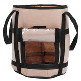 Potato Grow Bags Felt Fabric Plant Planting Bag Fruit Vegetable Planter Garden ToolBrown with Shade 30x35cm 26L/7Gallon - Side View