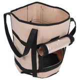 Potato Grow Bags Felt Fabric Plant Planting Bag Fruit Vegetable Planter Garden ToolBrown with Shade 30x35cm 26L/7Gallon - Top-Down View