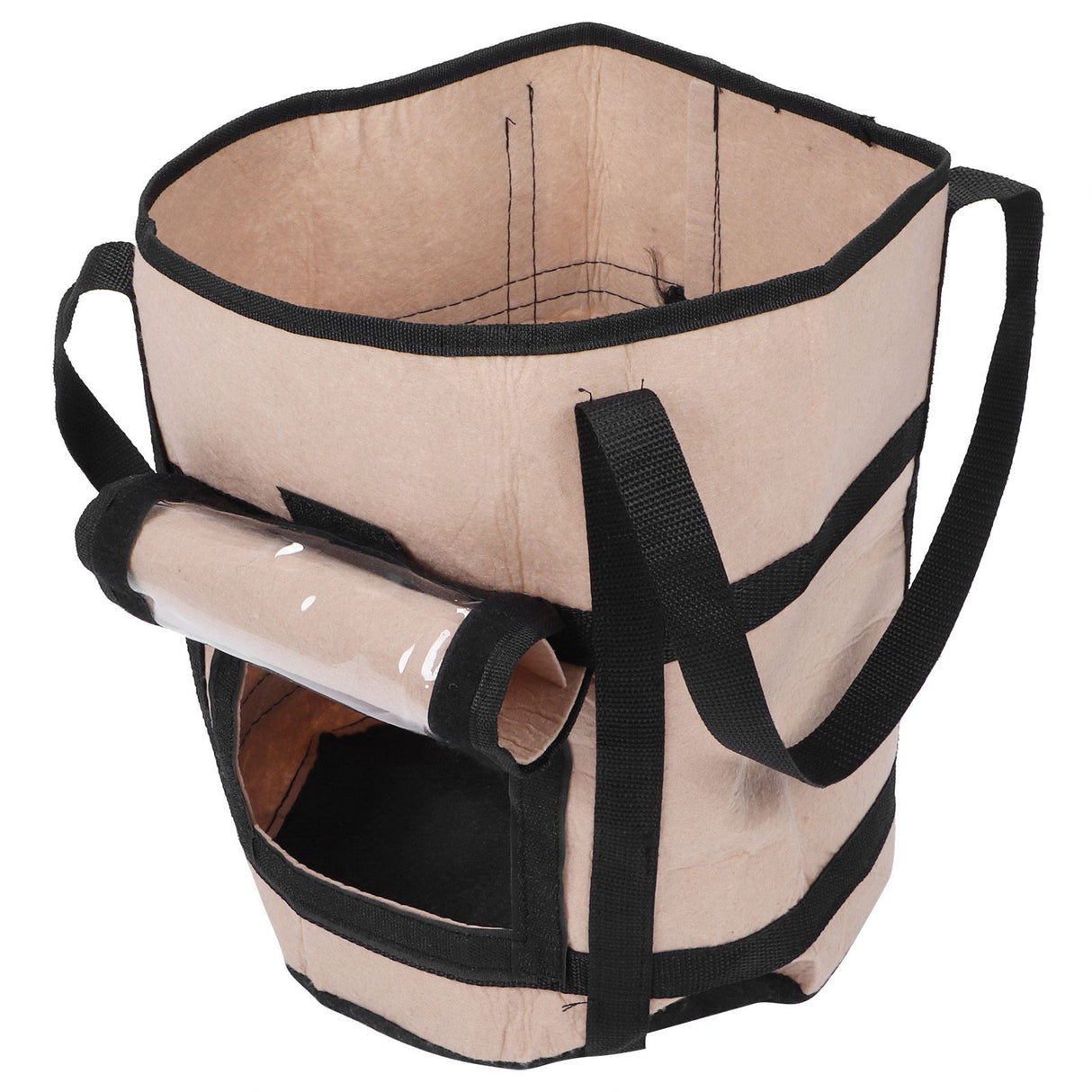 Potato Grow Bags Felt Fabric Plant Planting Bag Fruit Vegetable Planter Garden ToolBrown with Shade 30x35cm 26L/7Gallon
