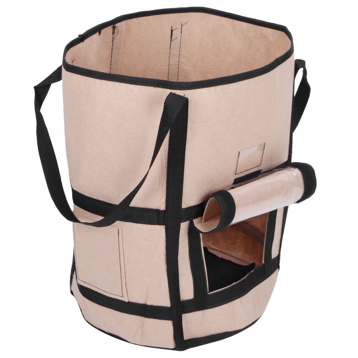 Potato Grow Bags Felt Fabric Plant Planting Bag Fruit Vegetable Planter Garden ToolBrown with Shade 35x45cm 43L/10Gallon