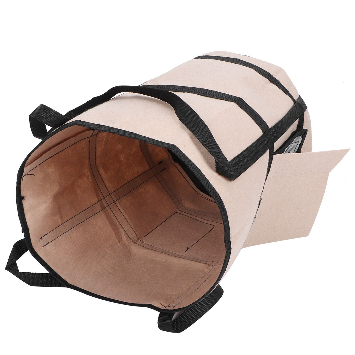 Potato Grow Bags Felt Fabric Plant Planting Bag Fruit Vegetable Planter Garden ToolBrown with Shade 35x45cm 43L/10Gallon